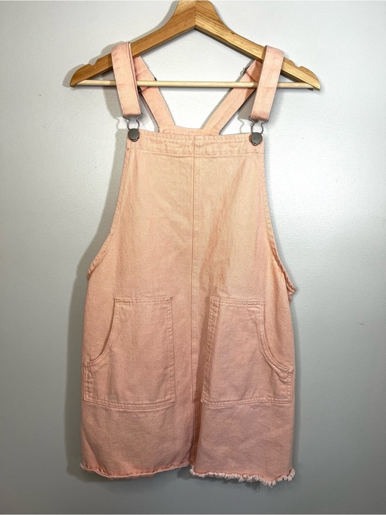 Cotton On Dresses & Skirts - Cotton On Peach Denim Overalls Skirt Dress Jumper Women’s 10